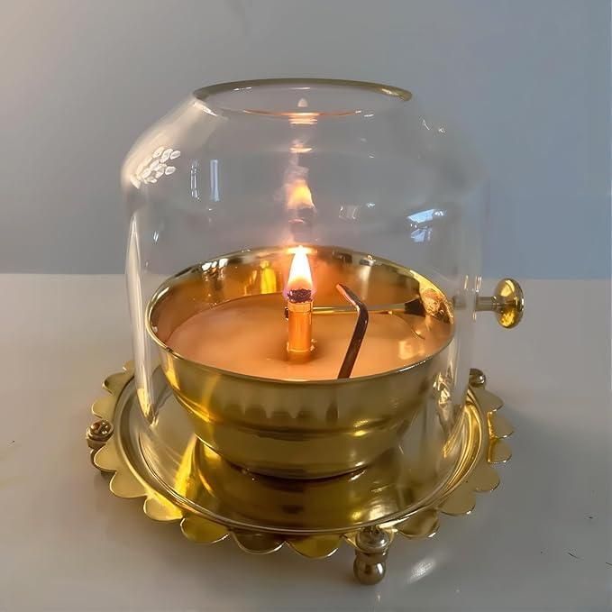 Aarshvi™ Pure Brass Akhand Diya